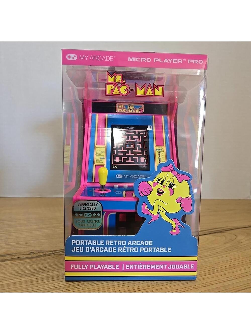 My Arcade Ms. PAC-MAN Micro Player Pro Portable Retro Arcade DGUNL-7009 New